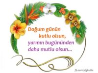 Doğum günü tebrik kart