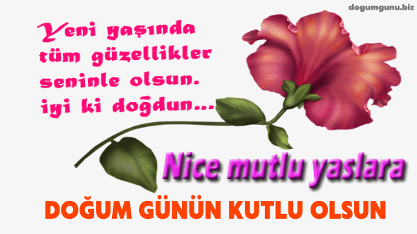 Doğum günün kutlu olsun