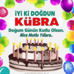 iyiki doğdun Kübra gif