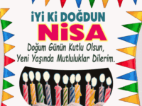 iyi ki doğdun Nisa Gif