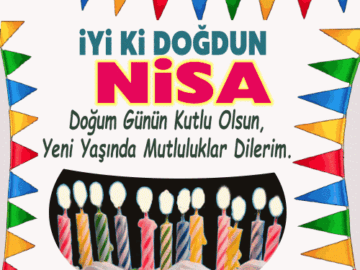 iyi ki doğdun Nisa Gif