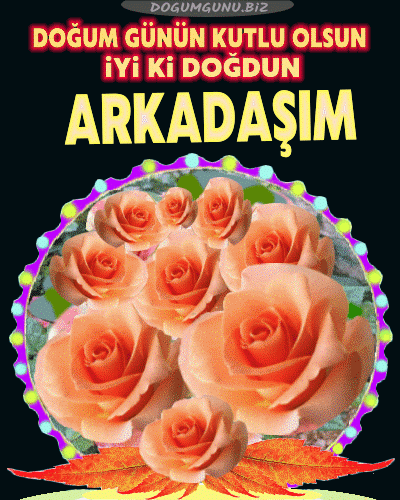 Arkadaşa Resimli Doğum Günü Mesajları