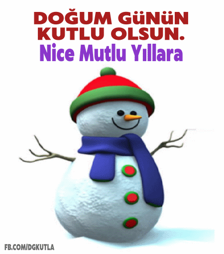 Doğum günün kutlu olsun, Kardam adam gif resim