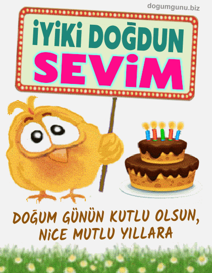 Sevi̇m doğum günü görseli