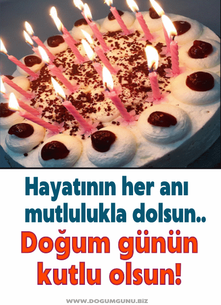 Doğum günü pasta gif