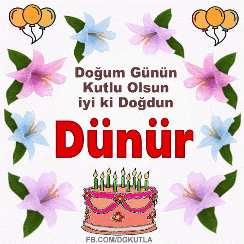 iyi ki doğdun Dünür gif