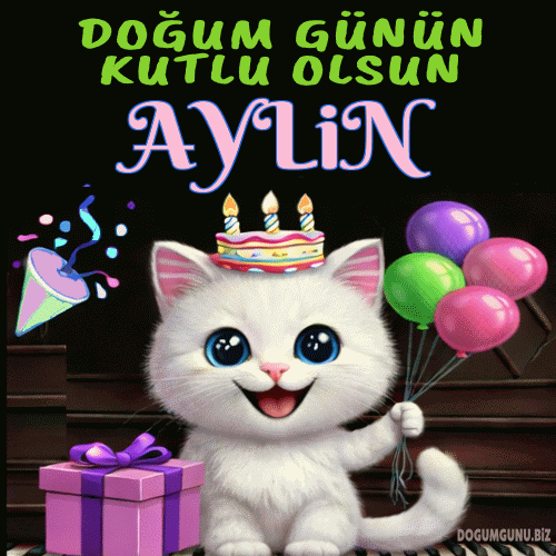 Aylin doğum günü gif