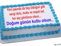 Pastalı doğum günü kutlama kartları