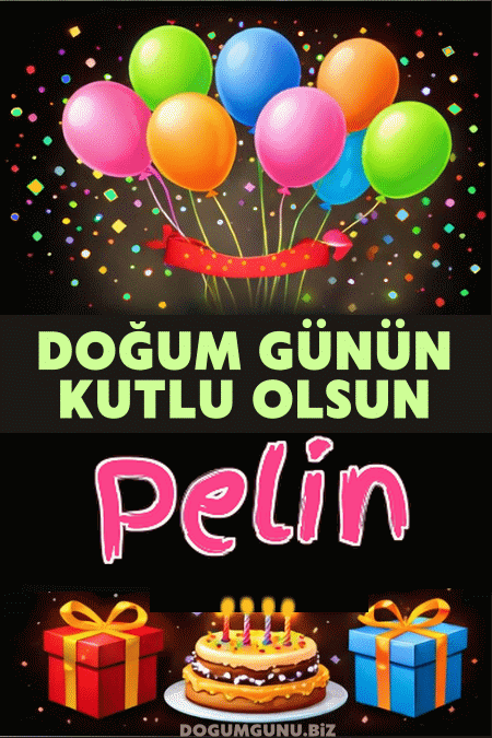 Pelin doğum günü gif