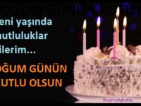 pastalı Doğum günü tebrik kart