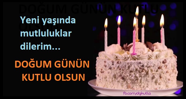 pastalı Doğum günü tebrik kart