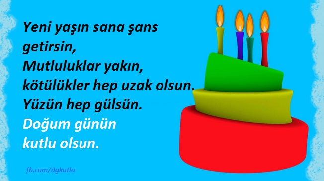 Doğum günü tebrik kart